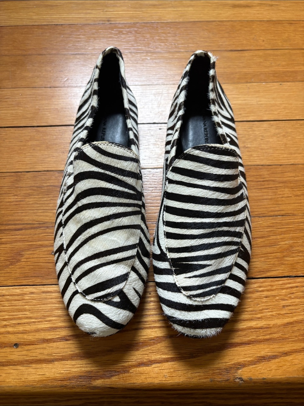 Zebra Print women’s Loafers - Black & White